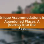 Unique Accommodations in Abandoned Places: A Journey into the Past