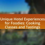 Unique Hotel Experiences for Foodies: Cooking Classes and Tastings